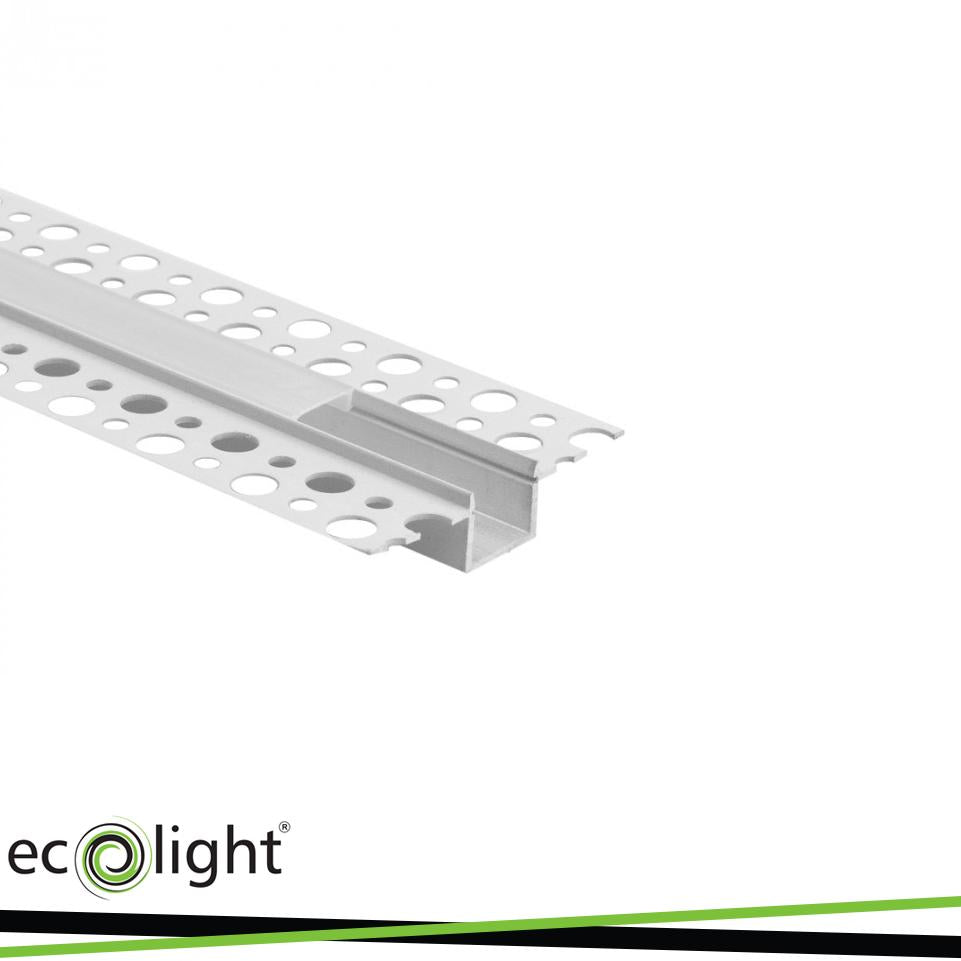 PROFILO BIANCO DA INCASSO GP02+ PARALUME SATINATO 2MT