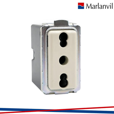 PRESA BIVALENTE 2P+T 16A 250V