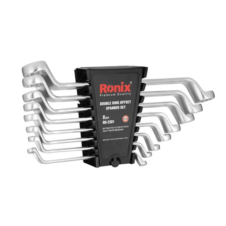 SET DI CHIAVI INGLESI DOPPIE (8 PEZZI) CON SUPPORTO IN PLAST