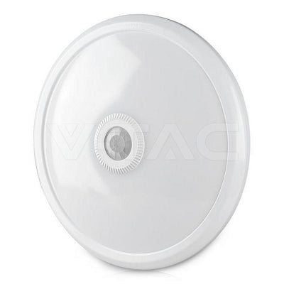 PLAFONIERA LED CHIP CREE ROTONDA 12W CON SENSORE PIR COLORE BIANCO 4000K