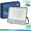 200W LED PROIETTORE SLIM CREE CHIP CORPO NERO GRIGIO 6500K 135LM/W