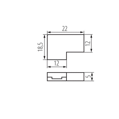 CONNETTORE PER NASTRI LED CON P 10 L - KANLUX