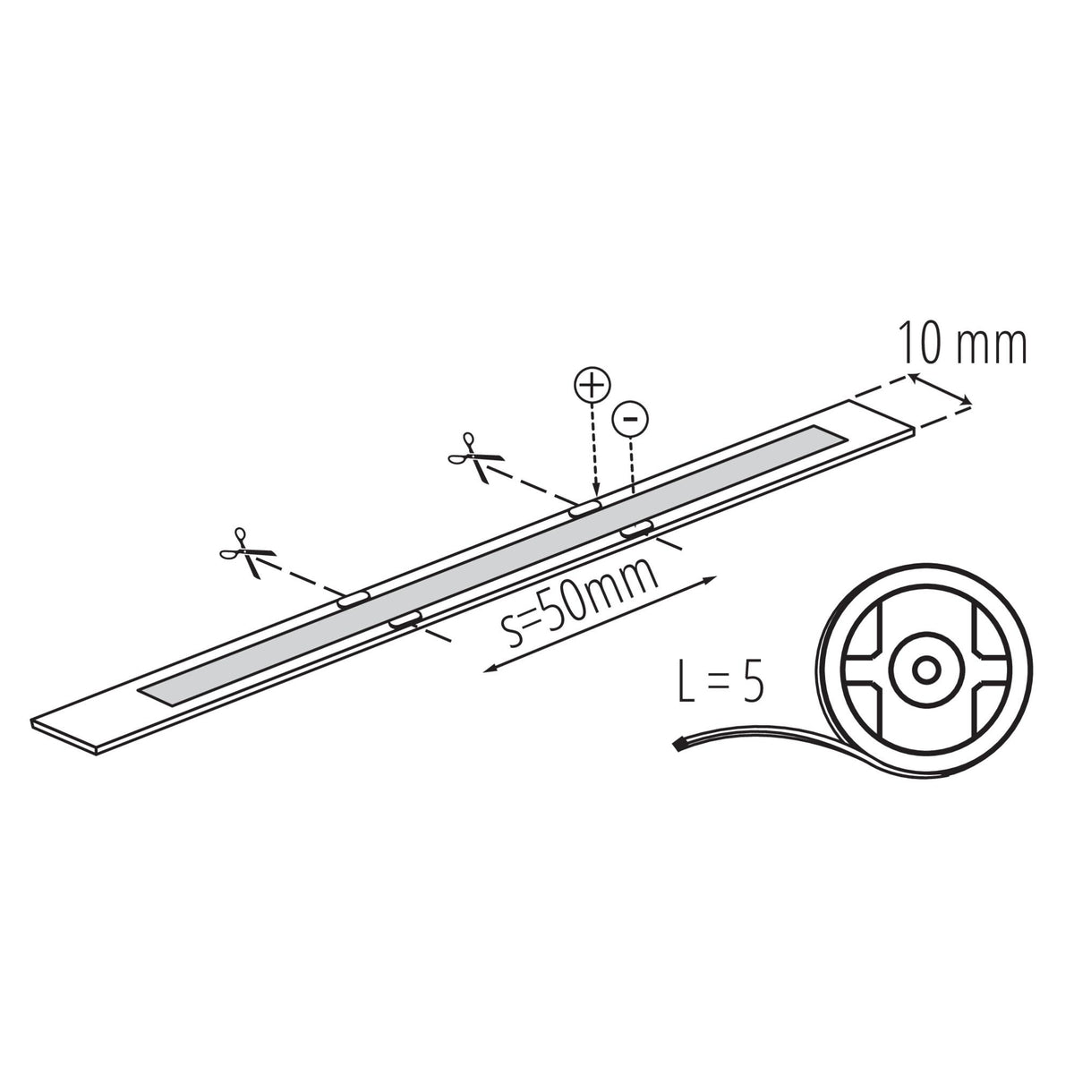 NASTRO LED LCOBH14,4W/M24IP65-CW - KANLUX