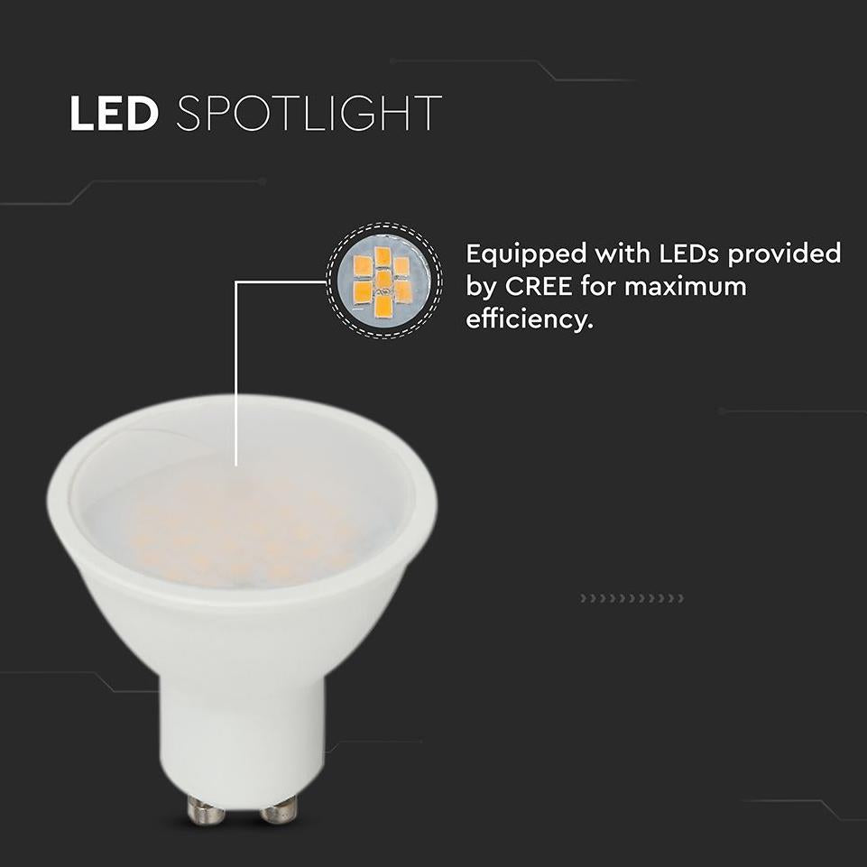 LED FARETTO CREE CHIP 4.5W GU10 PLASTICA 110   4000K