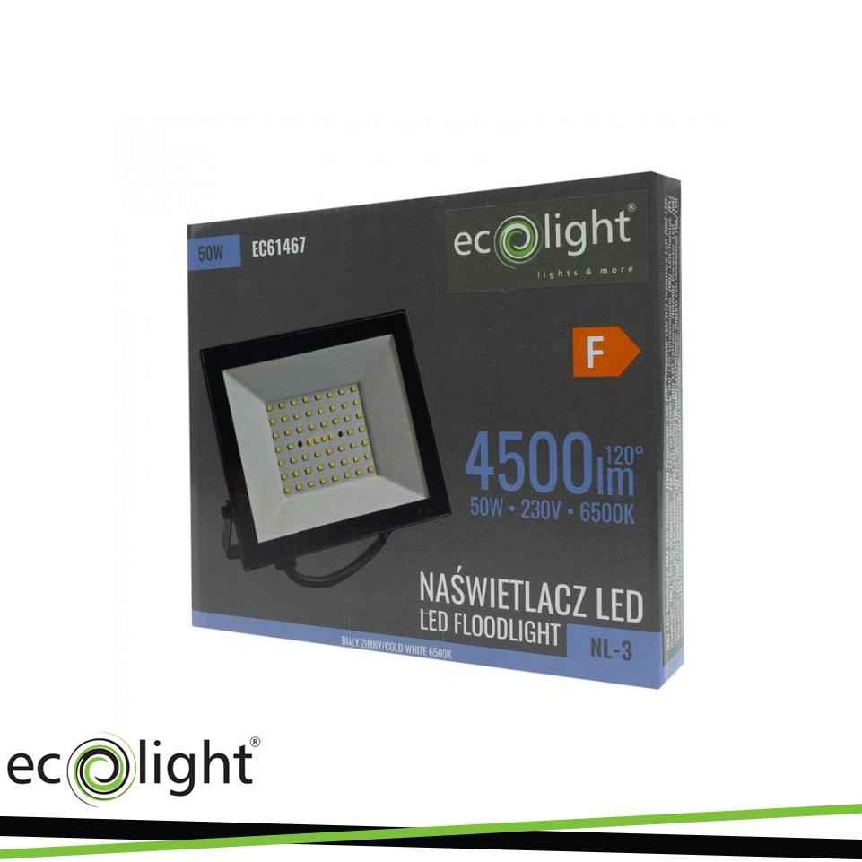 PROIETTORE LED NL-3 50W 6500K  90LM/W IP65