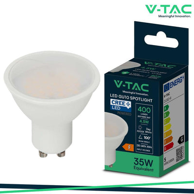 LED FARETTO CREE CHIP 4.5W GU10 PLASTICA 110   6500K