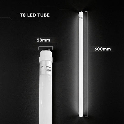 TUBO LED CHIP CREE T8 60CM 9W G13 IN NANOPLASTICA RUOTABILE 6500K