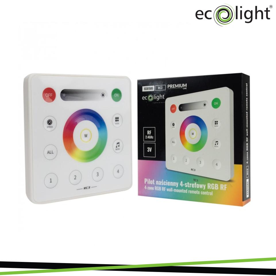 TELECOMANDO RF RGB A 4 ZONE PER CONTROLLER LED IC SD-3