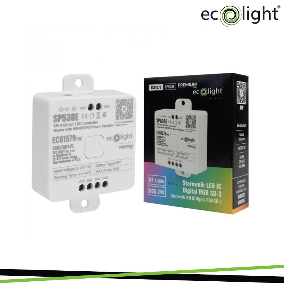 DRIVER LED IC RGB DIGITALE SD-3 WIFI/BLUET/RF 12A 12V-24V