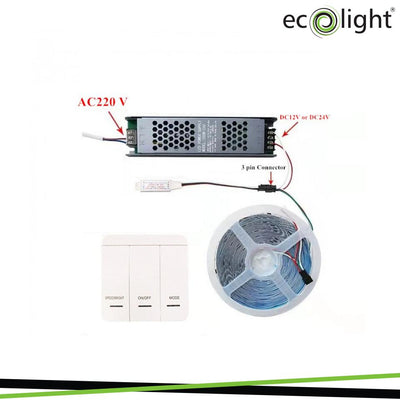 DRIVER LED IC DIGITALE MONO DSS-1 RF, 3 PULSANTI 6A 12-24V