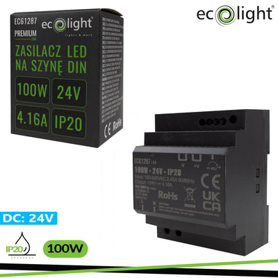 ALIMENTATORE DIN 24V 100W