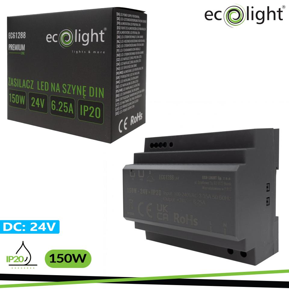 ALIMENTATORE DIN 24V 150W