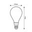 FIL. LED, E14 G45,6W,800LM, 4000K, DIMMERABILE