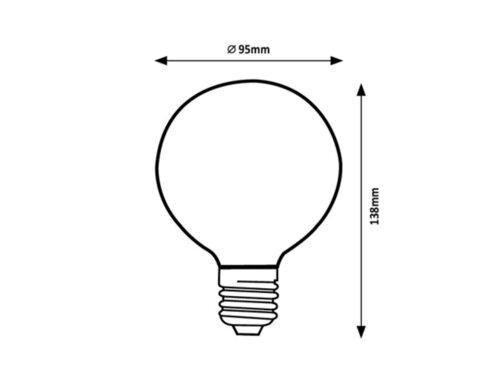 FIL. LED, E27 A60,12W, 1521LM,4000K,DIMM