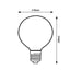 FIL. LED, E27 G95, 7W, 806LM, 3000K