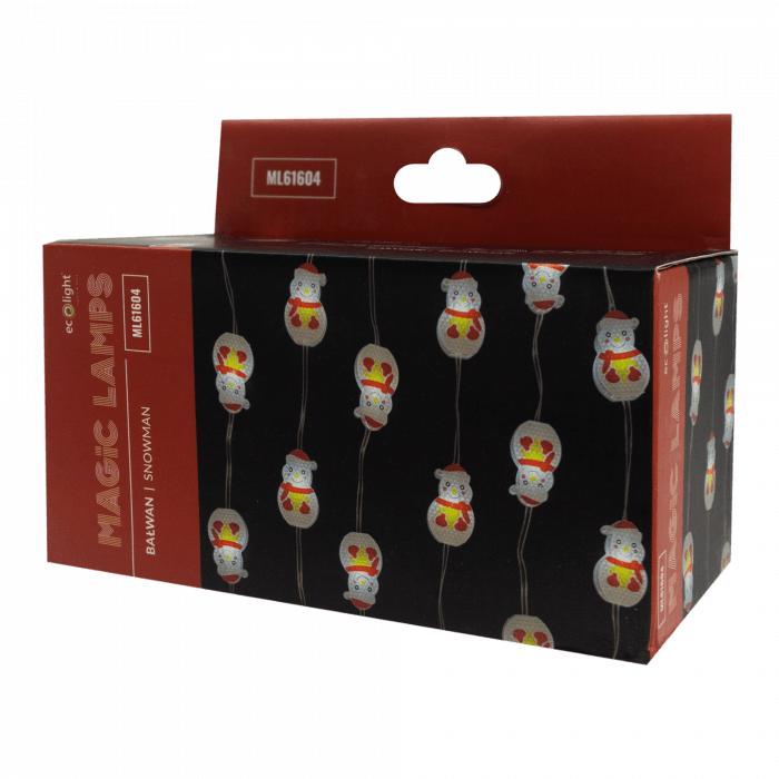 LUCI MAGICHE 50 LED 6500K PUPAZZO DI NEVE 5M DC5V