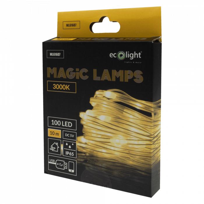 LUCI MAGICHE 100 LED 3000K 10M DC5V