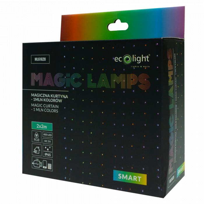 TENDA MAGICA 400LED 2M*2M 1 MILIONE DI COLORI, DC5V