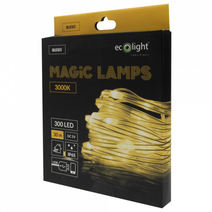 LUCI MAGICHE 300 LED 3000K 30M DC5V
