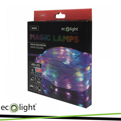 LUCI MAGICHE 400 LED 1 MILIONE DI COLORI 20M DC5V