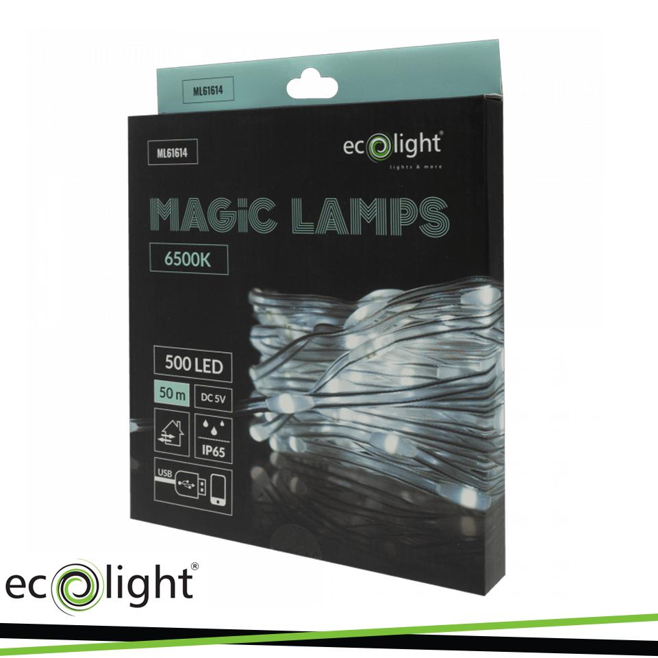 LUCI MAGICHE 500 LED 6500K 50M DC5V
