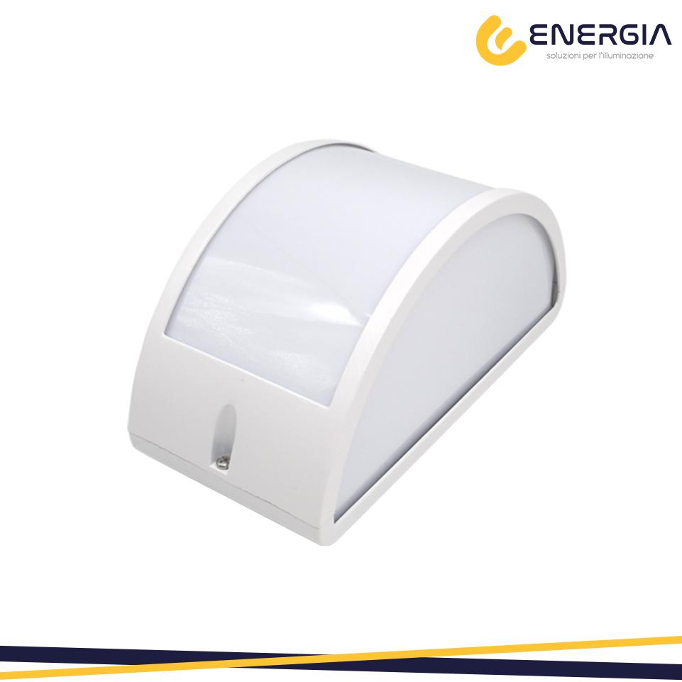APPLIQUE SHARK IP54 E27 BIANCO