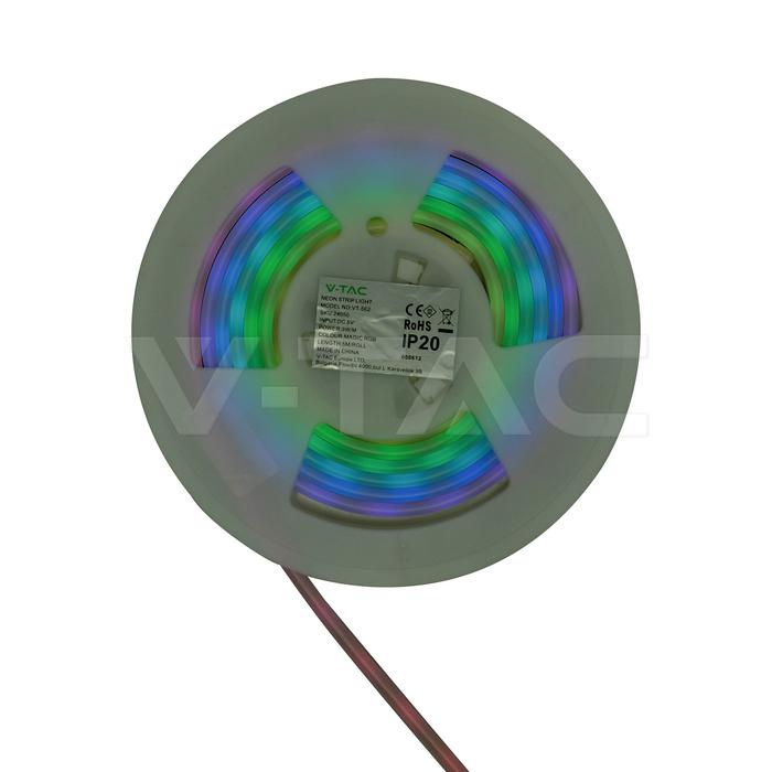 NEON STRISCIA LED 5M/SET WITH CONTROLLER MAGIC RGB DC 5V
