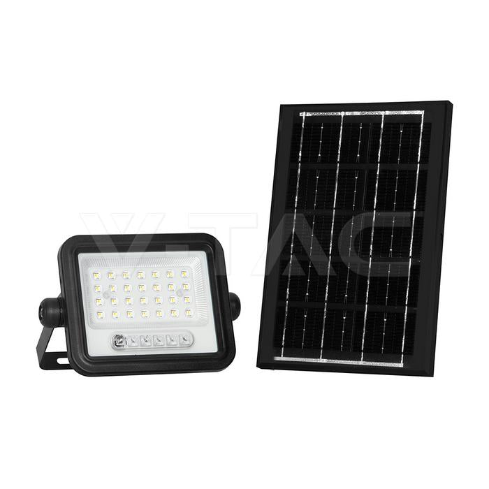 FARO LED SOLARE 50W SENSORE CREPUSCOLARE TELECOMANDO CCT 2000K-8000K IP65