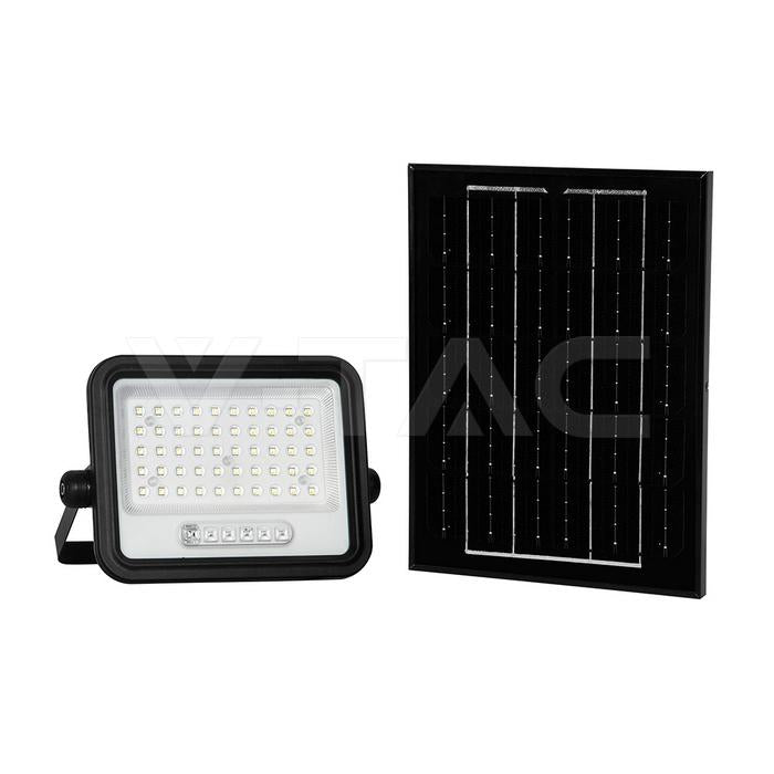 FARO LED SOLARE 100W SENSORE CREPUSCOLARE TELECOMANDO CCT 2000K-8000K IP65