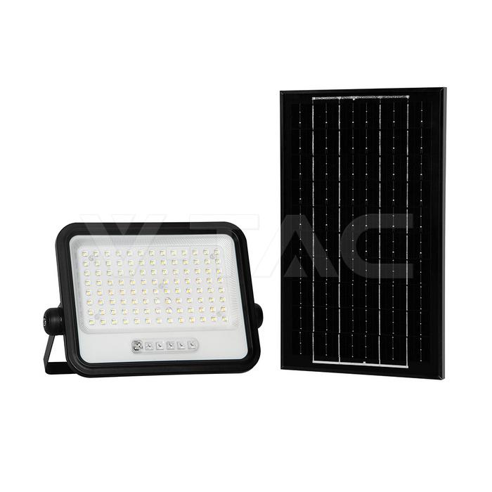 FARO LED SOLARE 200W SENSORE CREPUSCOLARE TELECOMANDO CCT 2000K-8000K IP65
