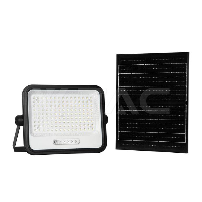 FARO LED SOLARE 300W SENSORE CREPUSCOLARE TELECOMANDO CCT 2000K-8000K IP65