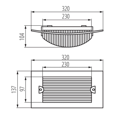 PLAFONIERA CON LAMPADA CAMBIABILE TURK DL-60 - KANLUX