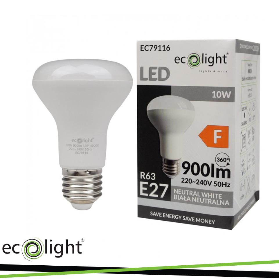 LAMPADINA R63 E27 10W 4000K 900LM