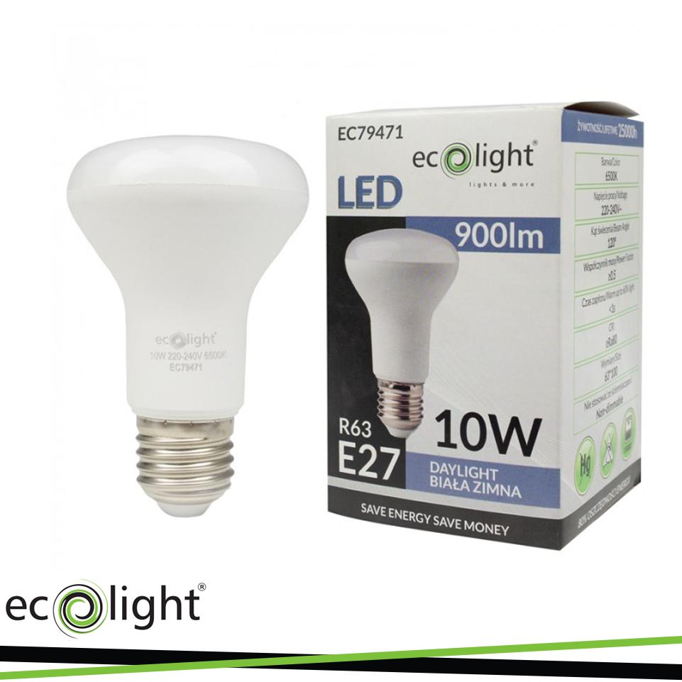 LAMPADINA R63 E27 10W 6500K 900LM