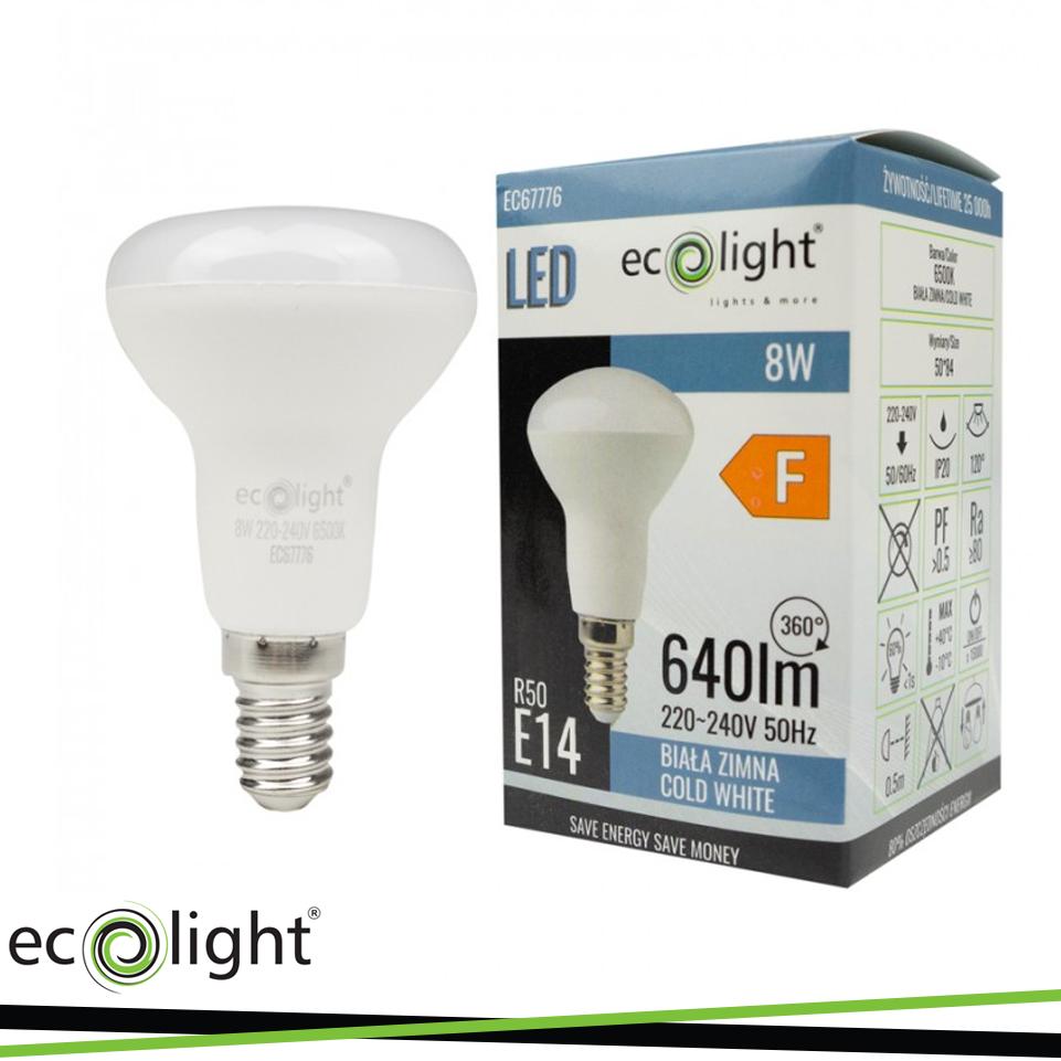 LAMPADINA R50 E14 8W 6500K 720LM