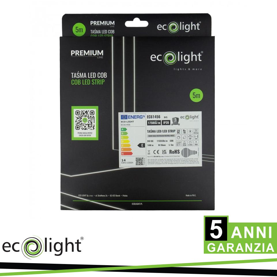 STRISCIA LED 24V COB 1152 4000K 14W 1750LM/M IP20 5MT