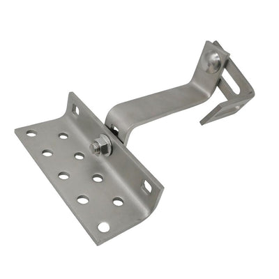 STAFFA A GANCIO REGOLABILE 3   POSIZIONI ACCIAIO INOX