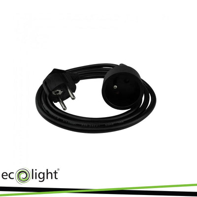 PROLUNGA 1,5M 3X1,0MM 16A SCHUKO NERO