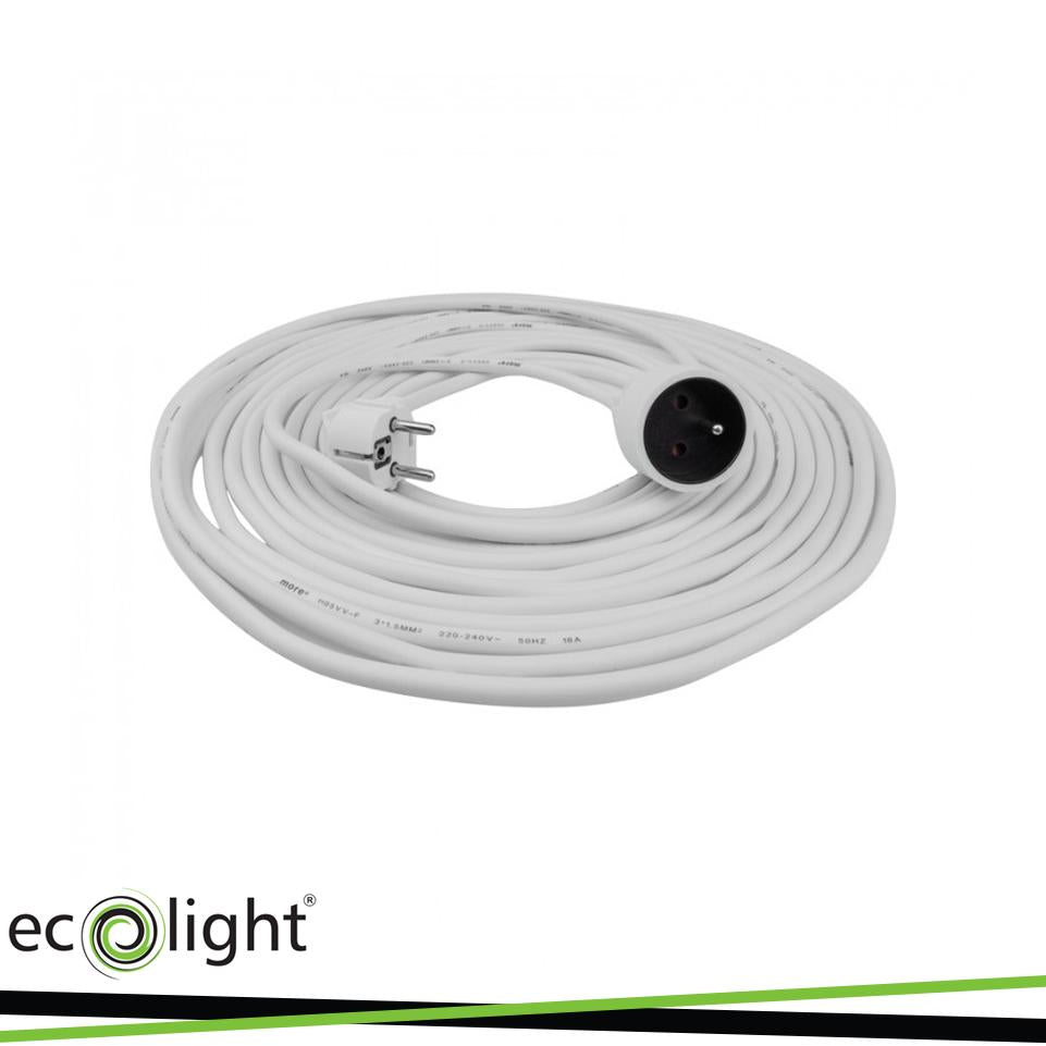 PROLUNGA 10M 3X1,5MM 16A SCHUKO BIANCO