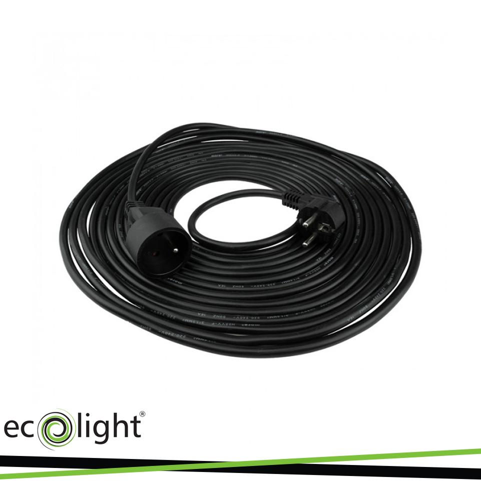 PROLUNGA 10M 3X1,5MM 16A SCHUKO NERO