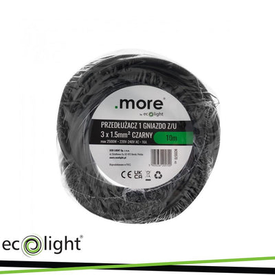 PROLUNGA 10M 3X1,5MM 16A SCHUKO NERO