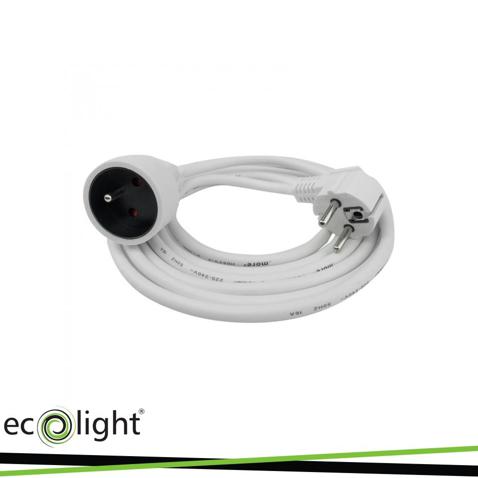 PROLUNGA 3M 3X1,5MM 16A SCHUKO BIANCO