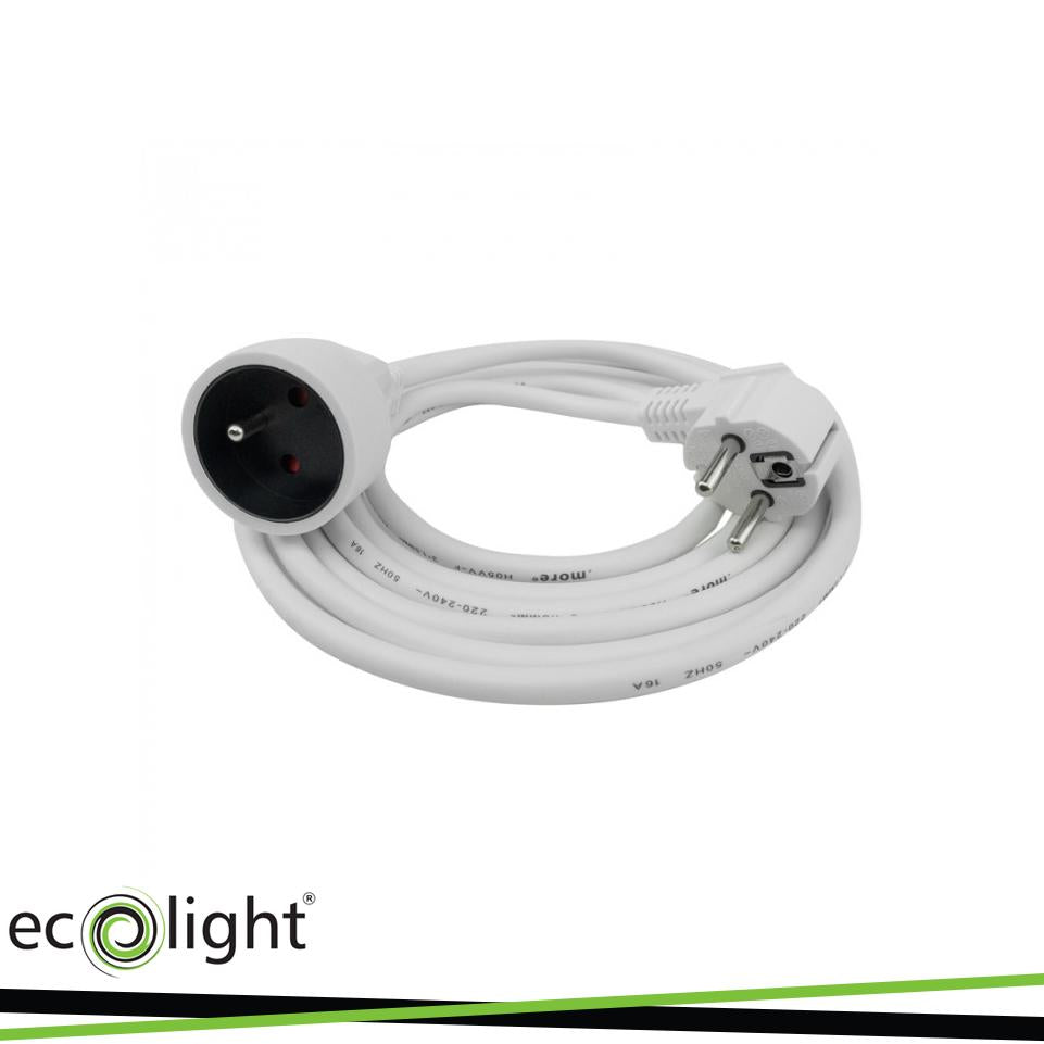 PROLUNGA 3M 3X1,5MM 16A SCHUKO BIANCO