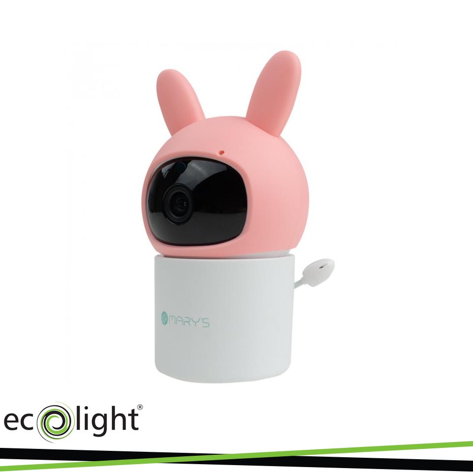 MARY S BABY MONITOR ROTANTE CON TELECAMERA PINK WIFI