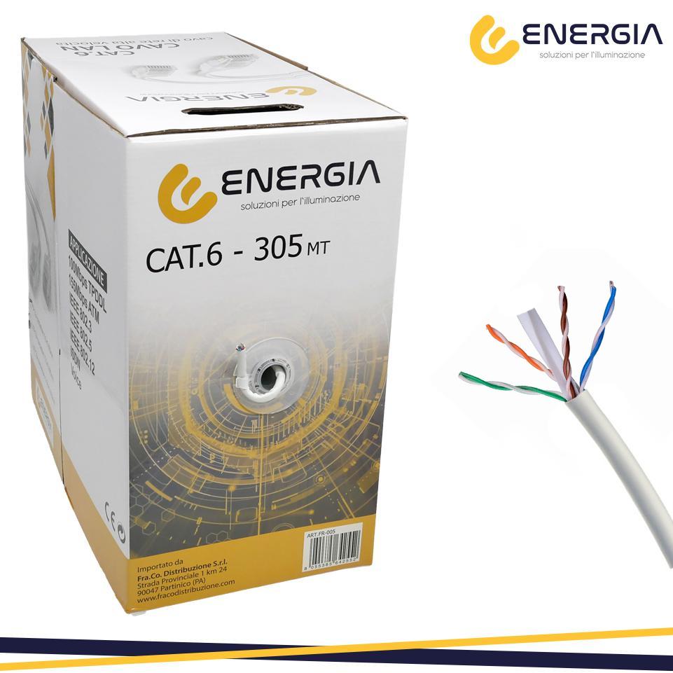 CAVO LAN CAT6 UTP 305MT CCA