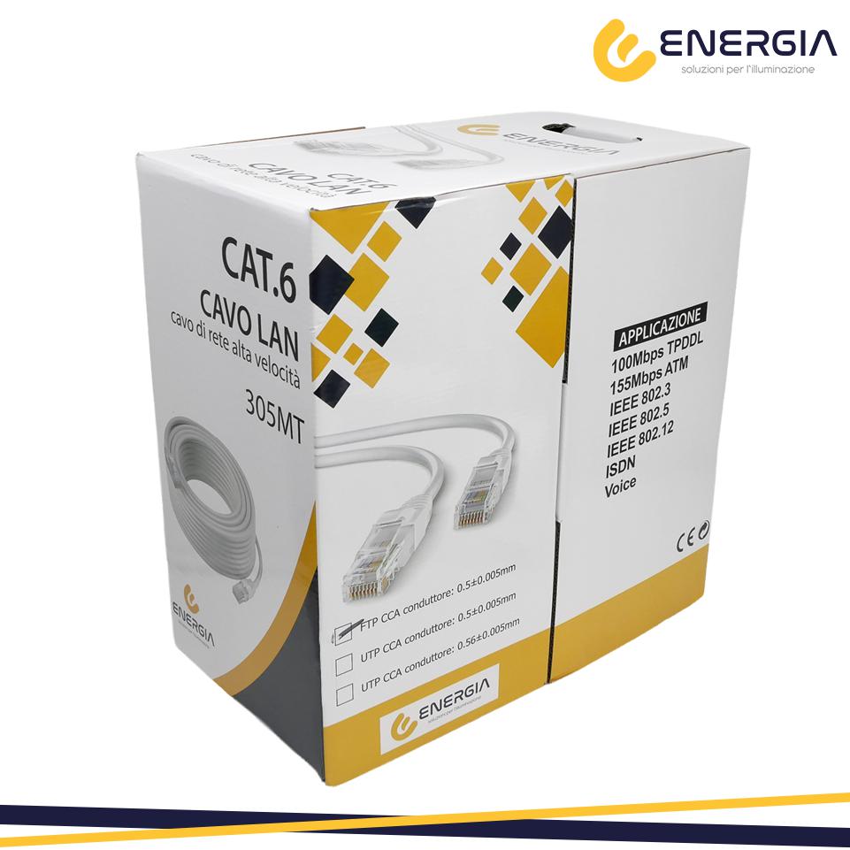 CAVO LAN CAT6 UTP 305MT CCA