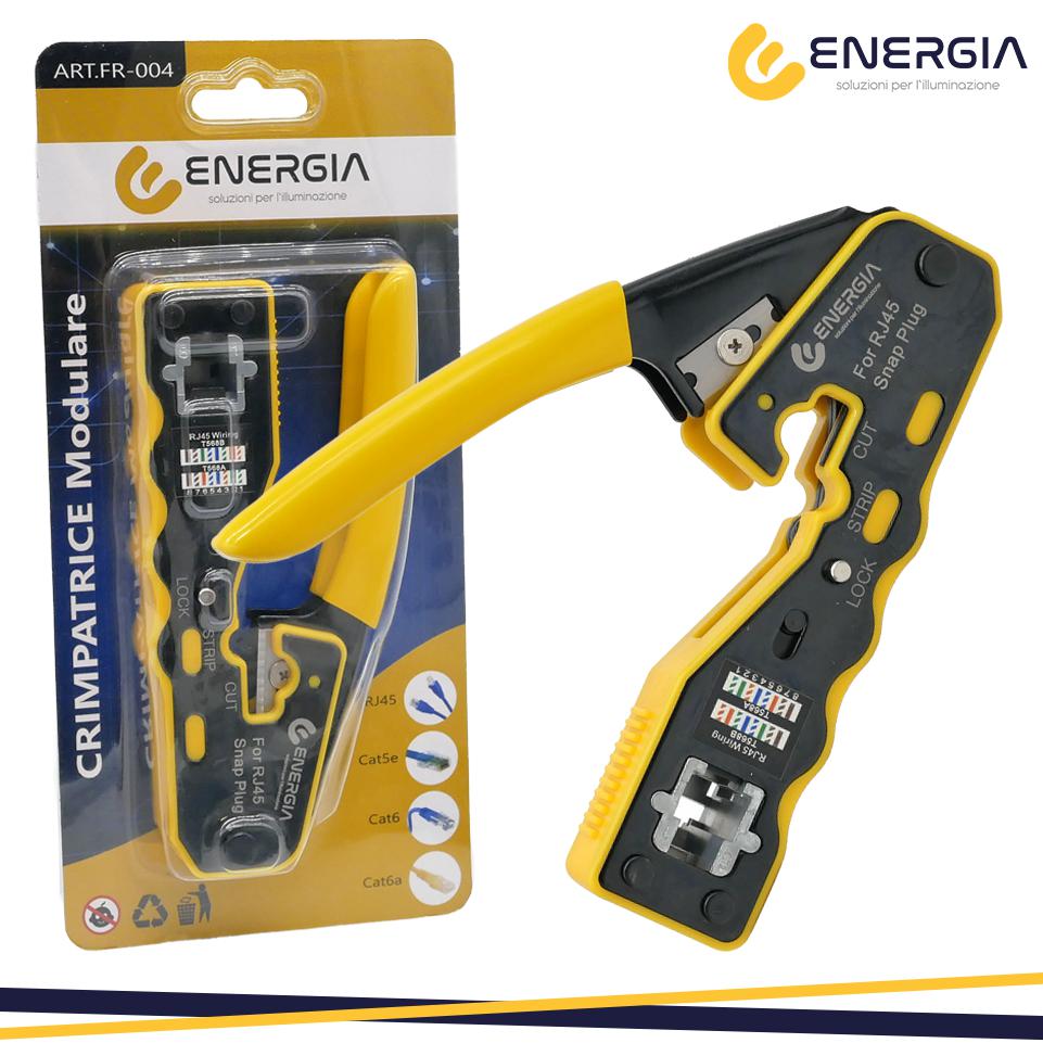 CRIMPATRICE MODULARE CAT 5/6 E RJ-45/11/12