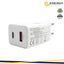 33W GAN USB RICARICA RAPIDA 1USB-C + 1USB