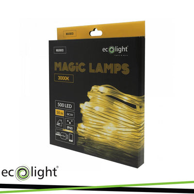 LUCI MAGICHE 500 LED 3000K 50M DC5V