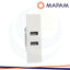 DOPPIA PRESA USB A ZEN BIANCO